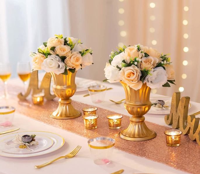 Location Boule de fleur Champagne 24cm