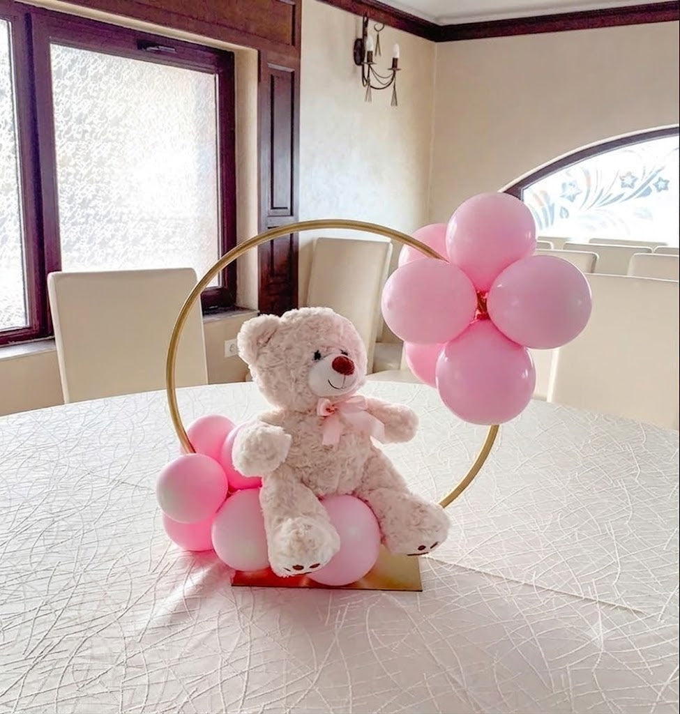 Location Centre de table en cerceau avec fleurs ou ballons