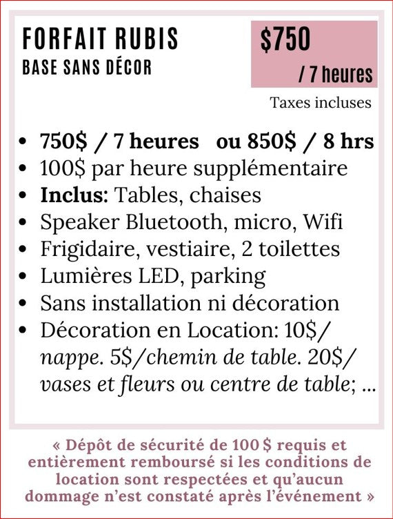 Location de salle a Longueuil
