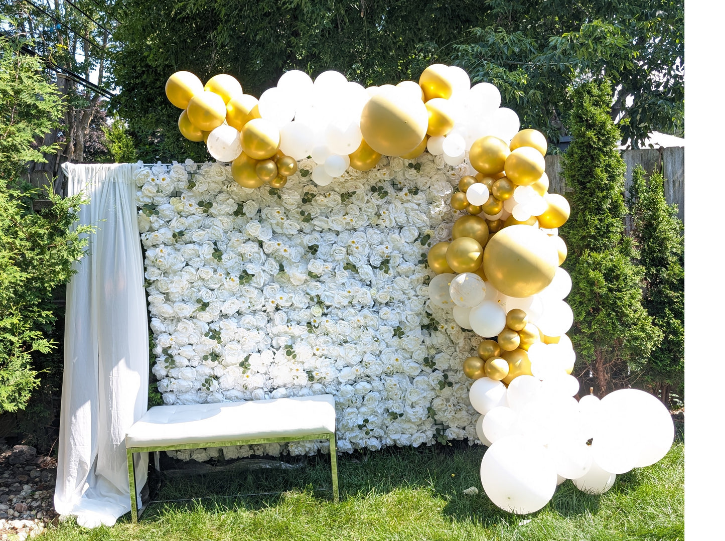 Montage de grand Mur de fleur