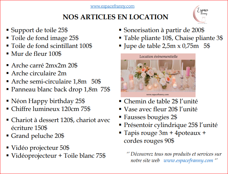 Location de salle a Longueuil
