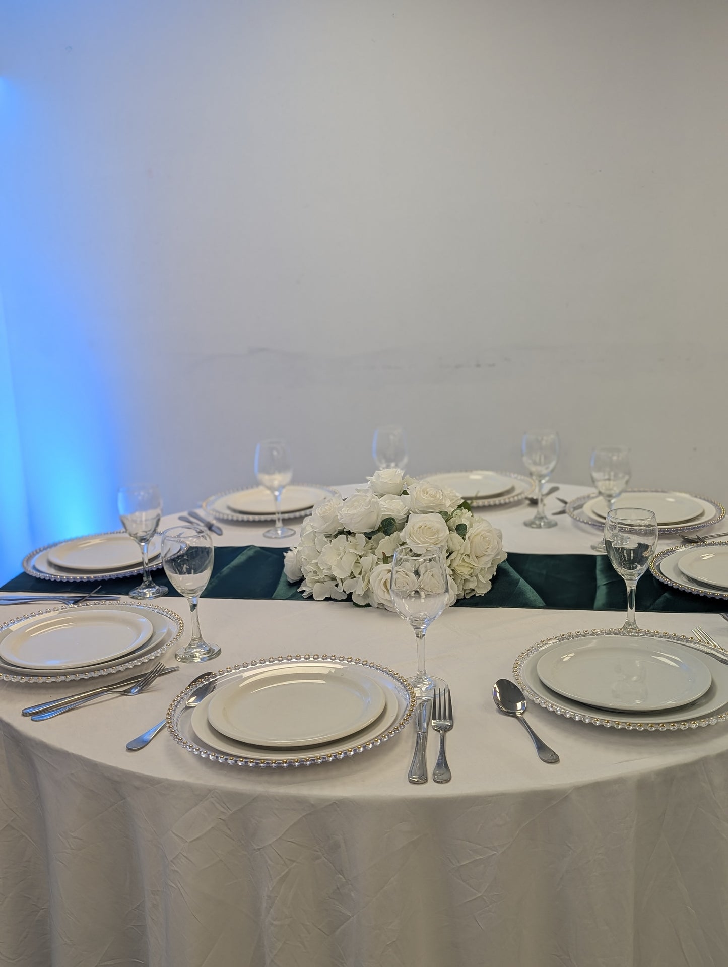 Location chemin de table vert