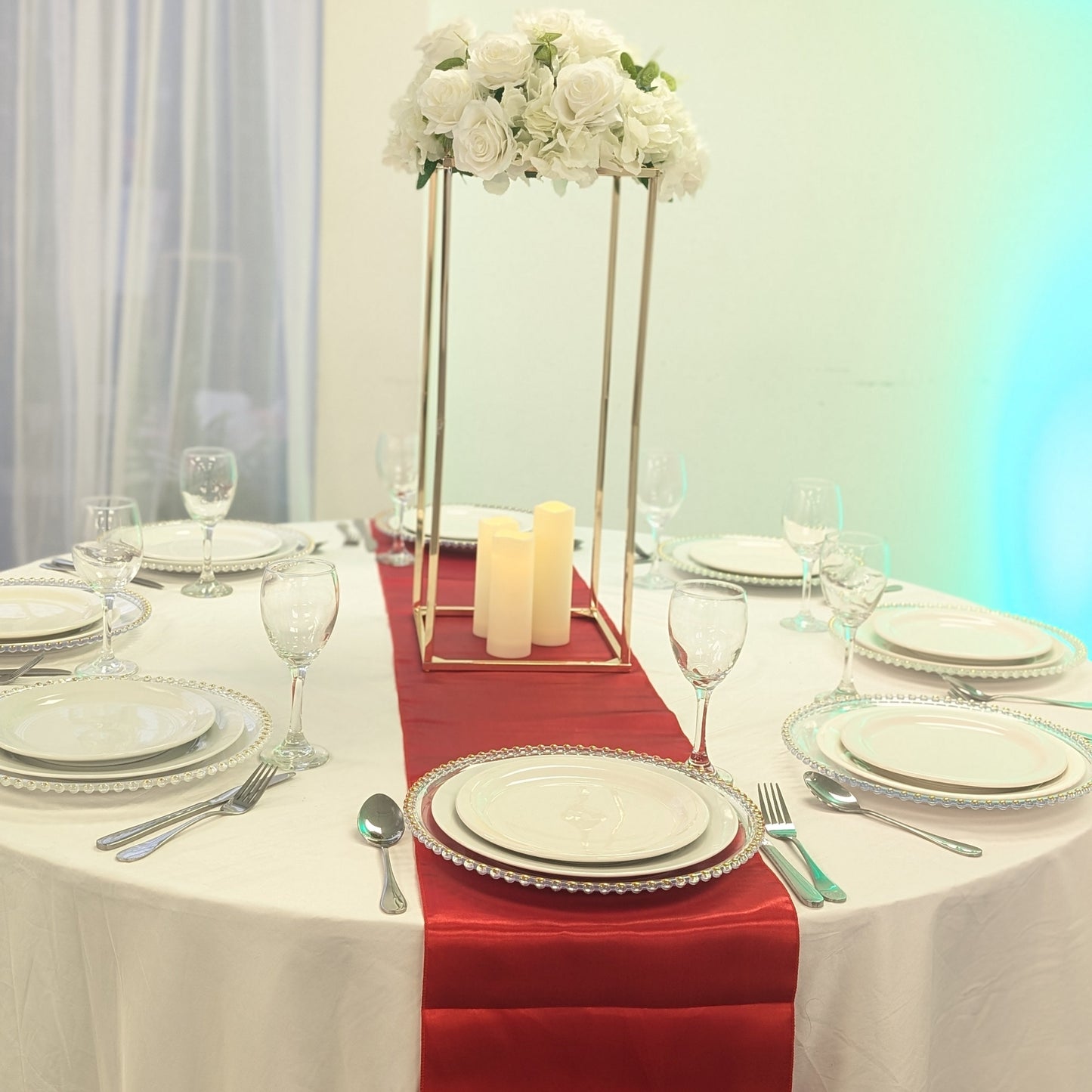 Location Centre de table 60 cm cubique pour mariage ou evenement