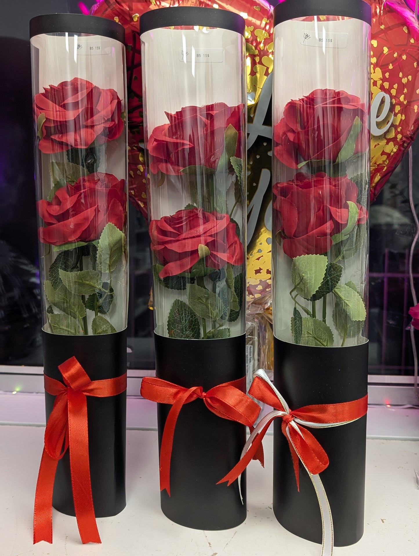 B5 Bouquet de rose cylindrique