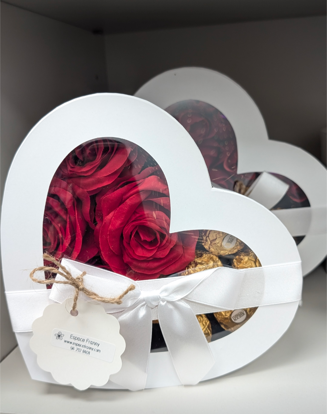 A35 Coffret coeur choco fleurs