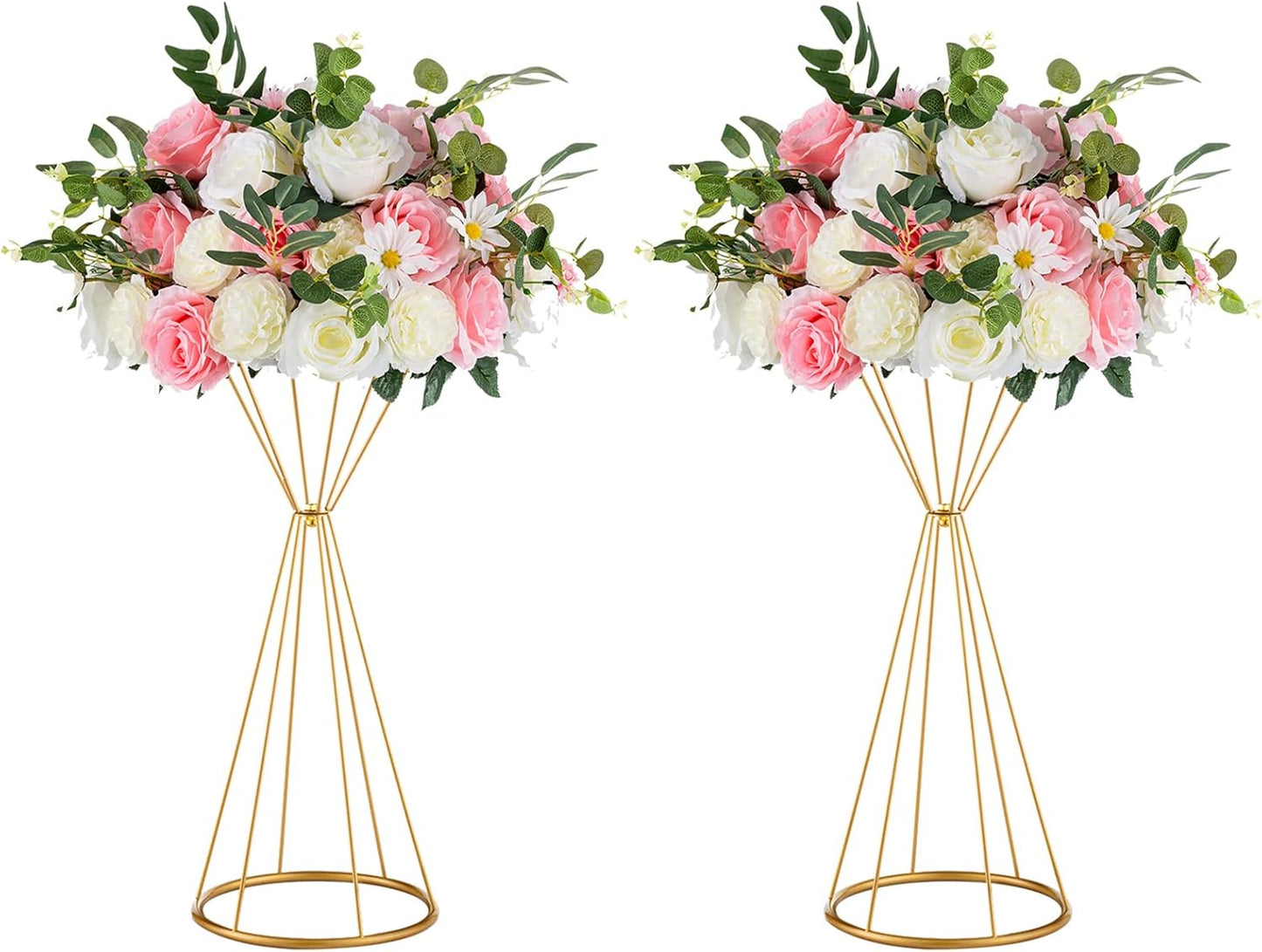 Location de Vase Trompette avec fleurs 60cm