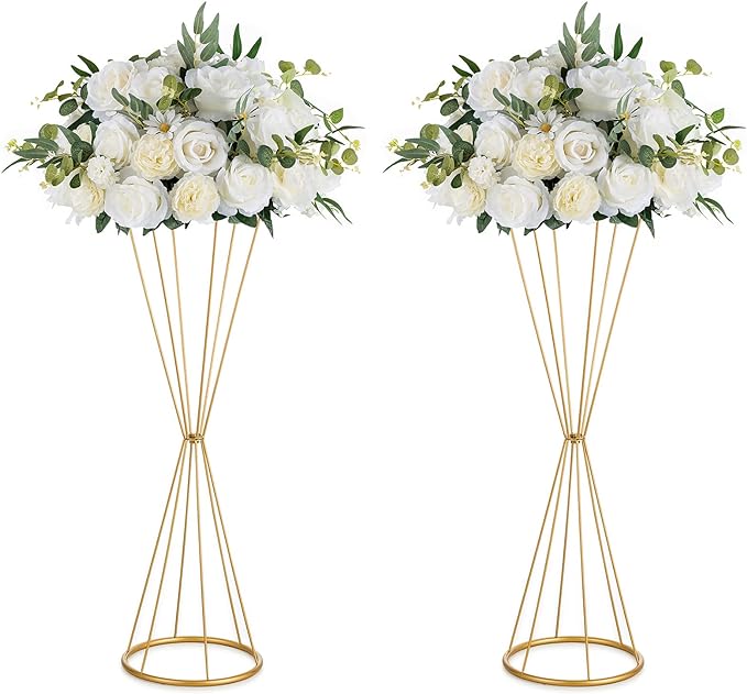 Location de Vase Trompette avec fleurs 60cm