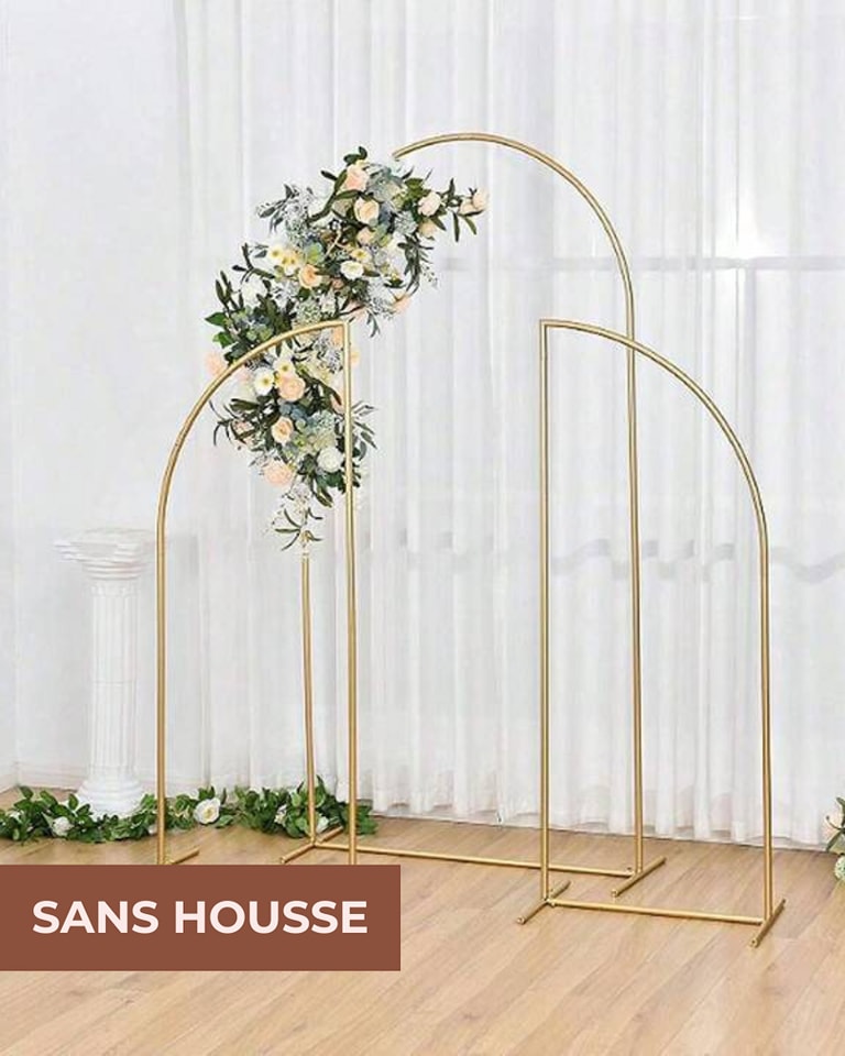 Location arches 3 supports fond de mariage