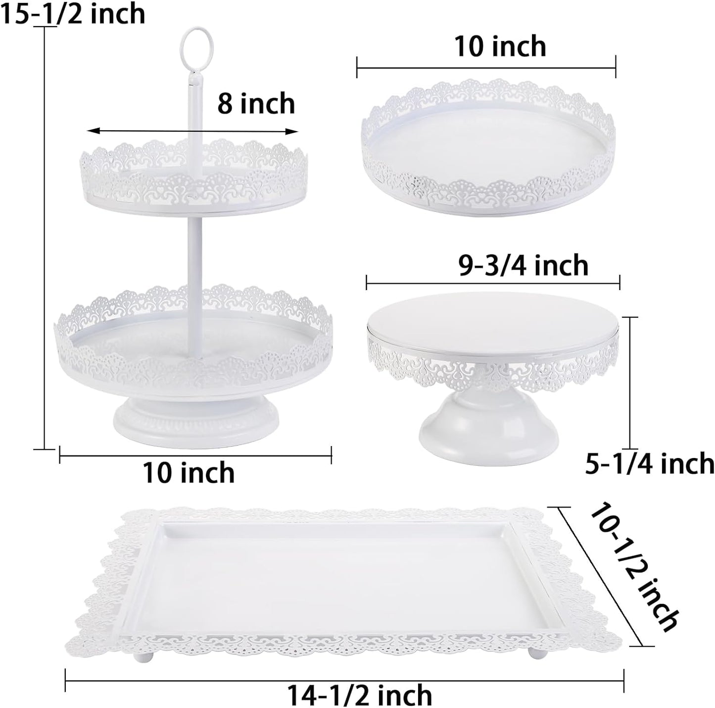 Location Kit de 4 présentoirs à gâteaux