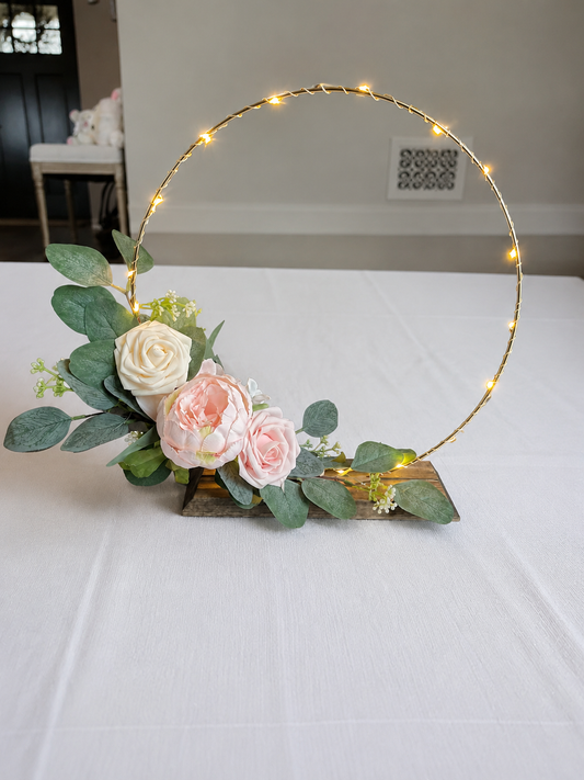 Location Centre de table en cerceau avec fleurs ou ballons